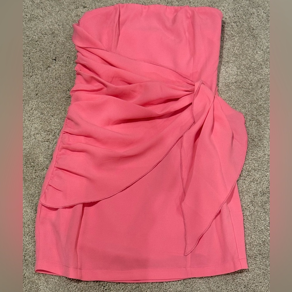 Superdown - Andria Strapless Mini Dress in Pink Sz:XS - Picture 5 of 12